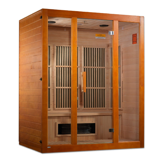Golden Designs Dual Tech 3 person Low EMF FAR IR Sauna - MX-J306-02S