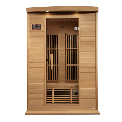 Golden Designs 2 Person Near Zero EMF FAR IR Sauna  - MX-K206-01-ZF HEM