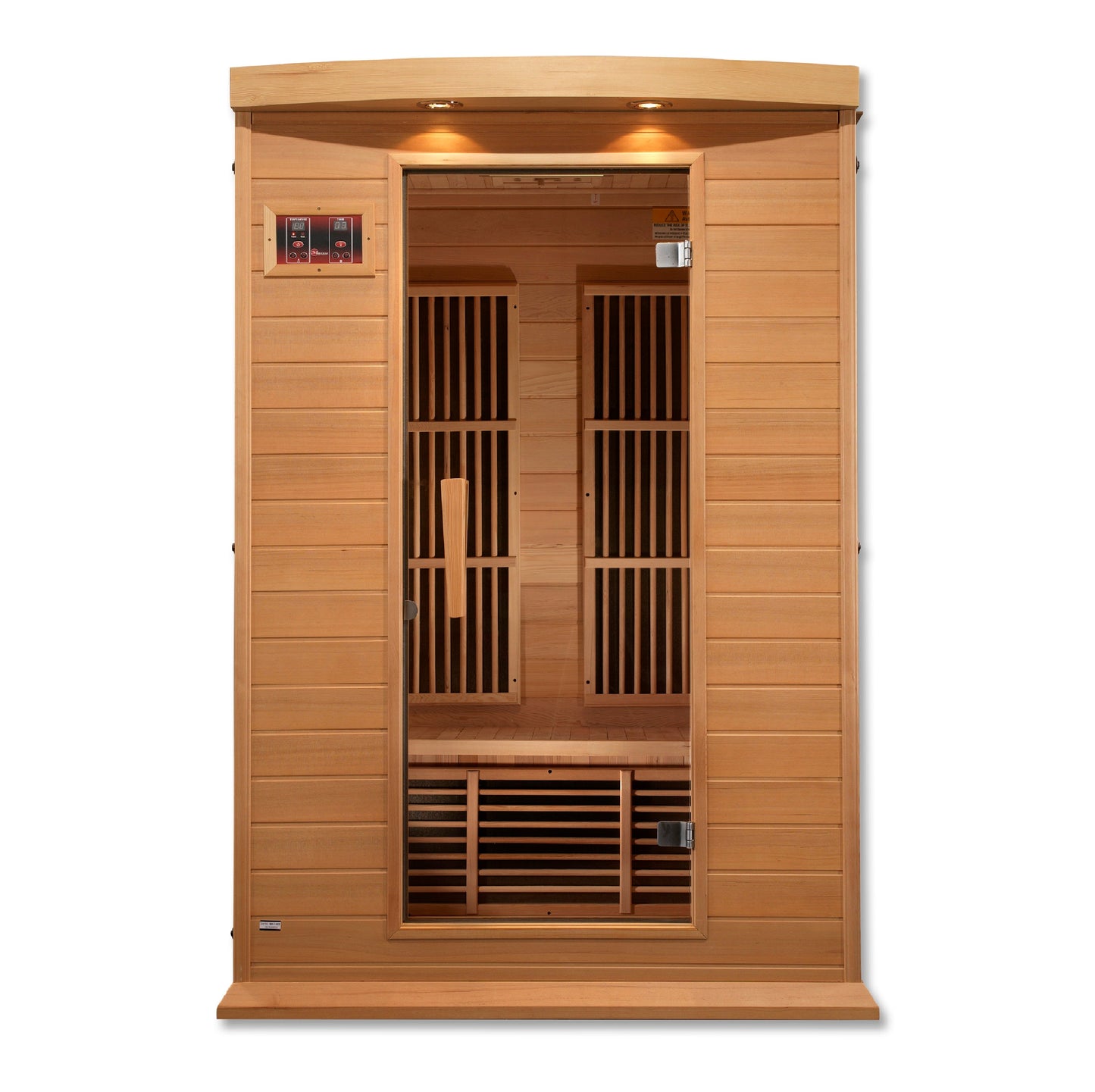 Golden Designs 2 Person Low EMF FAR IR Sauna  - MX-K206-01 Hemlock