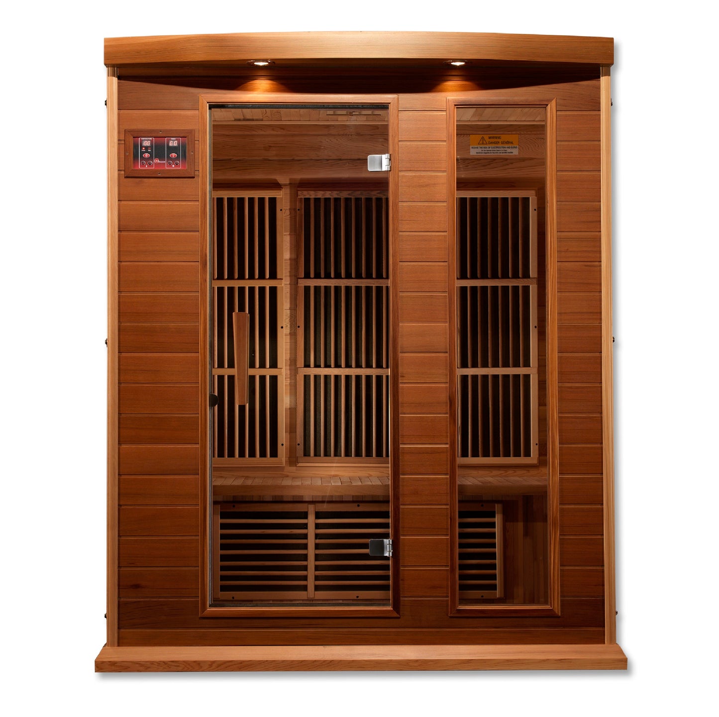 Golden Designs 3 Person Low EMF FAR IR Sauna - MX-K306-01 Red Cedar