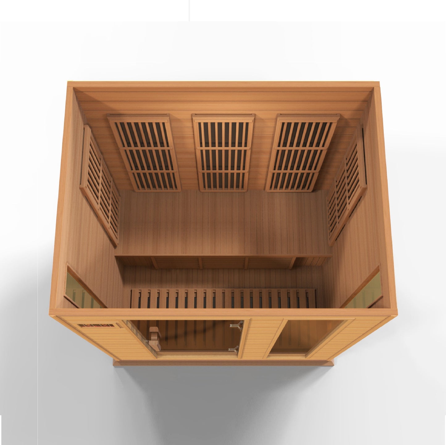 Golden Designs 3 Person Low EMF FAR IR Sauna - MX-K306-01 Red Cedar