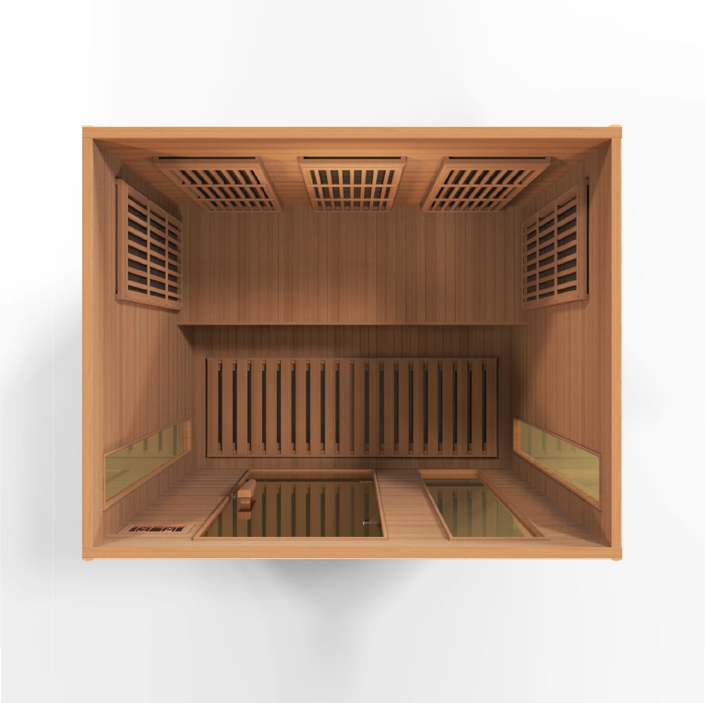 Golden Designs 3 Person Low EMF FAR IR Sauna - MX-K306-01 Red Cedar