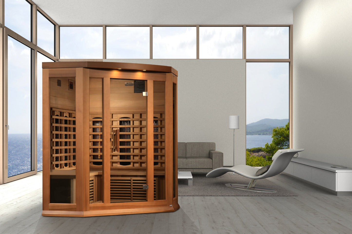 Golden Designs 3 Person Full Spectrum IR Sauna - MX-M356-01 FS Red Cedar
