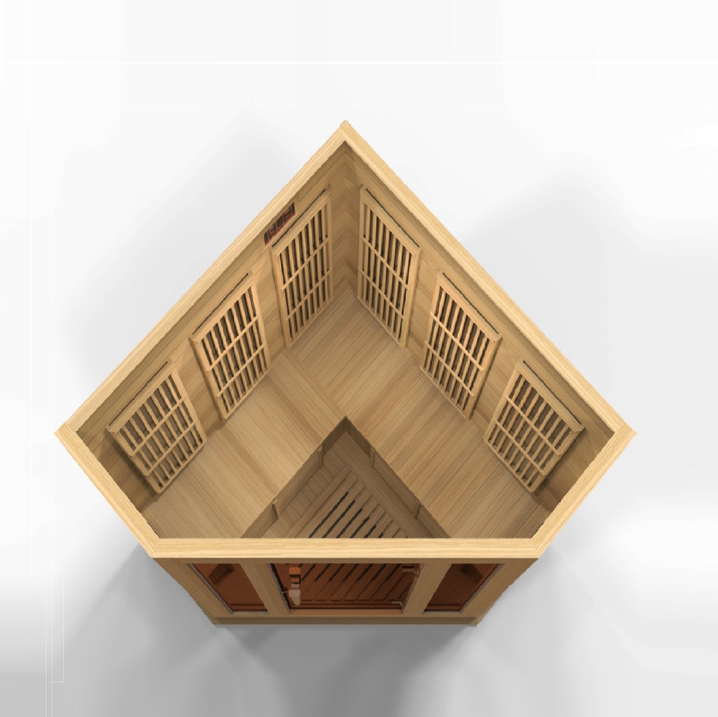 Golden Designs 3 Person Low EMF FAR IR Sauna (MX-K356-01) - MX-K356-01 Hemlock