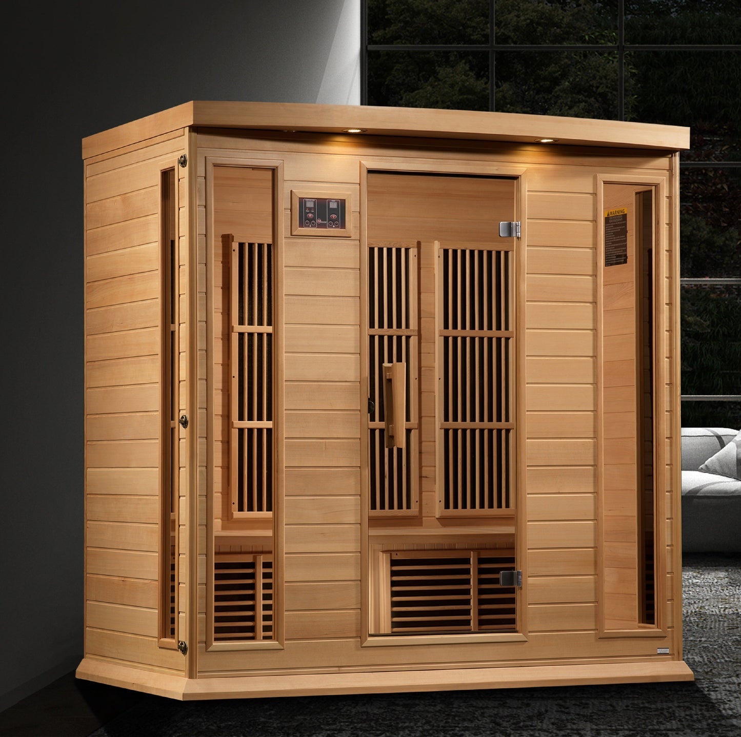 Golden Designs 4 Person Near Zero EMF FAR IR Sauna  - MX-K406-01-ZF HEM