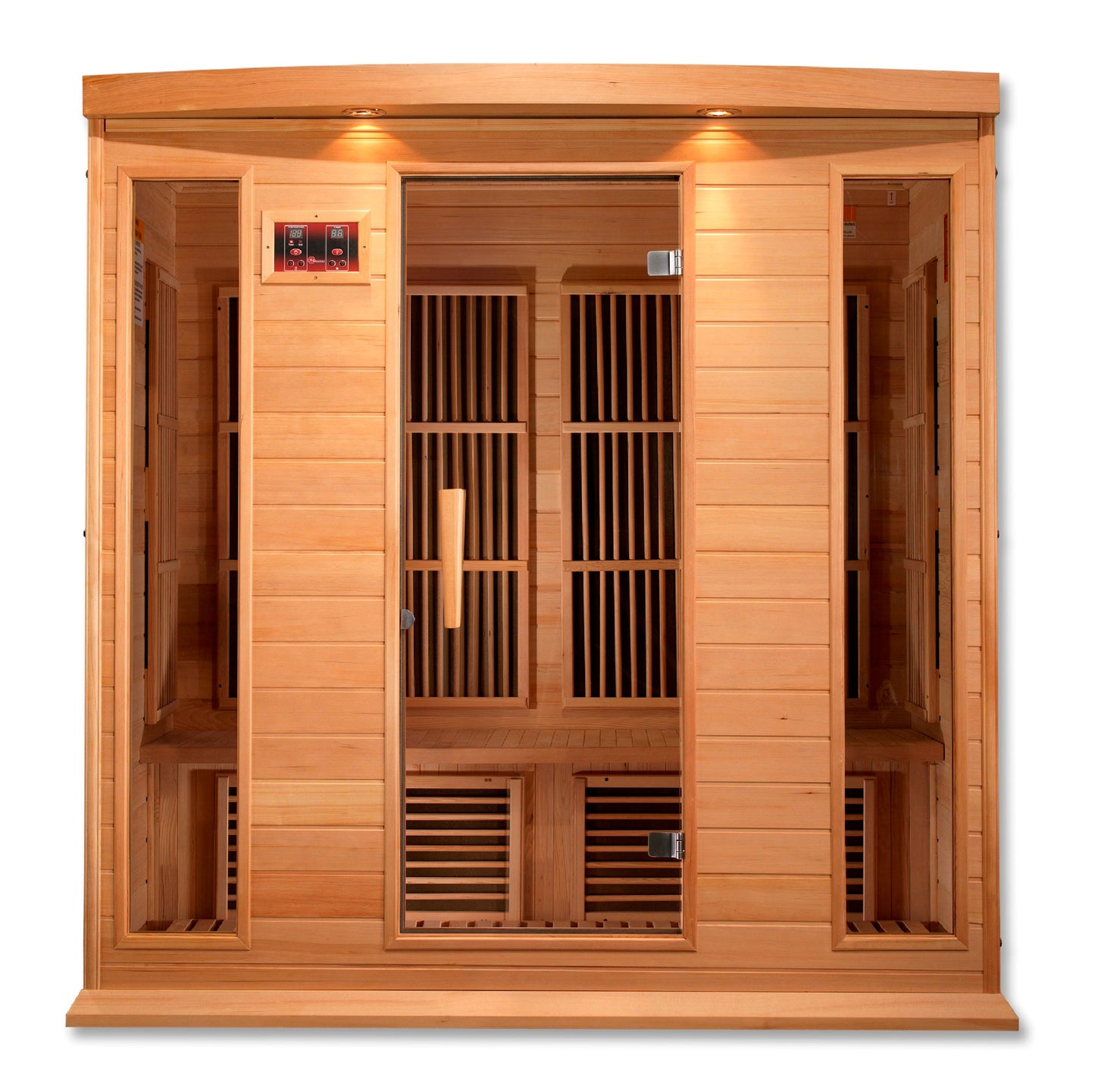 Golden Designs  4 Person Low EMF FAR IR Sauna  - MX-K406-01 Hemlock
