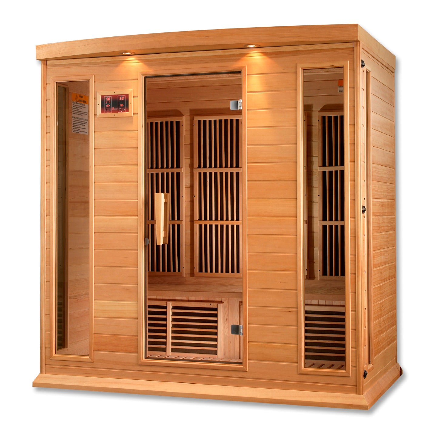 Golden Designs  4 Person Low EMF FAR IR Sauna  - MX-K406-01 Hemlock