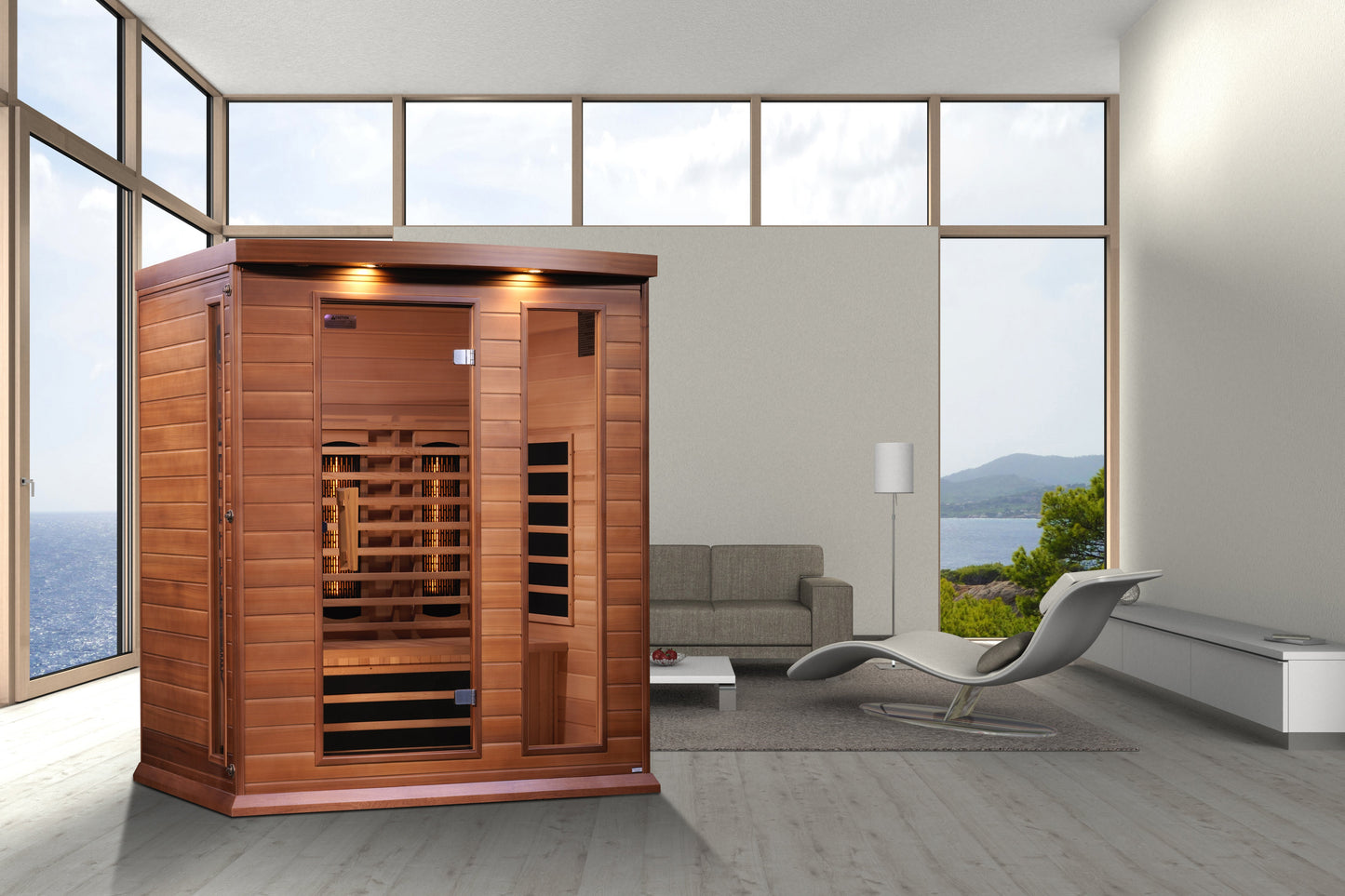 Golden Designs 3 Person Full Spectrum IR Sauna - MX-M306-01 FS Red Cedar