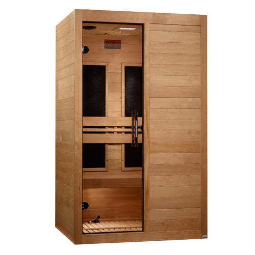 Golden Designs "S-Line" 2 Person Low EMF FAR IR Sauna - MX-S206-01