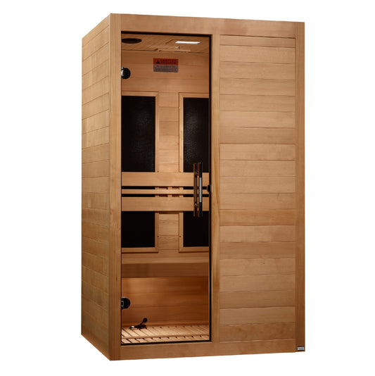Golden Designs "S-Line" 2 Person Low EMF FAR IR Sauna - MX-S206-01