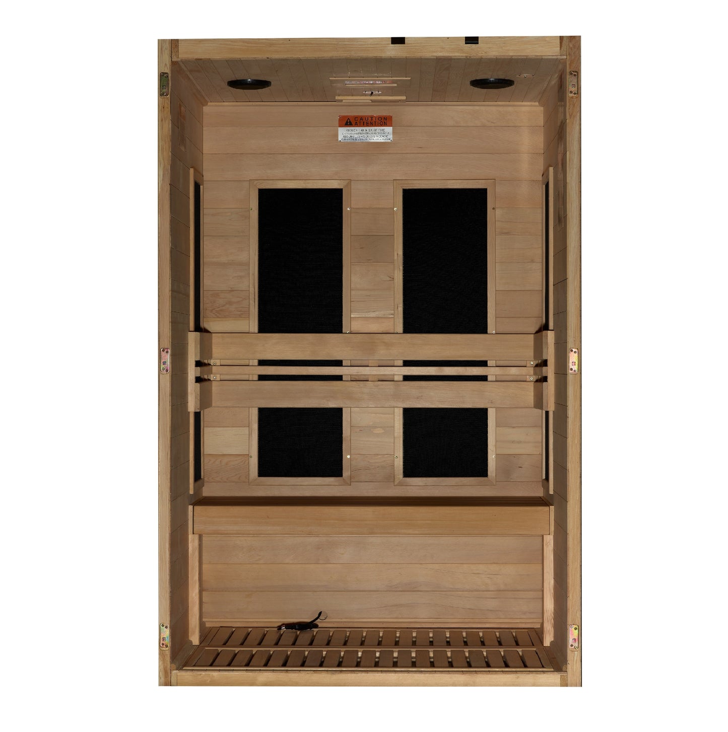 Golden Designs "S-Line" 2 Person Low EMF FAR IR Sauna - MX-S206-01