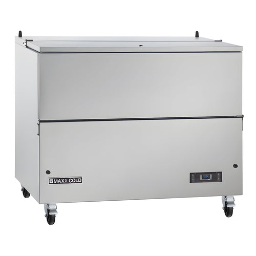 Maxx Cold Milk Cooler, 49"W, Stores up to (12) 13" Milk Crates, in Stainless Steel - MXMC49HC
