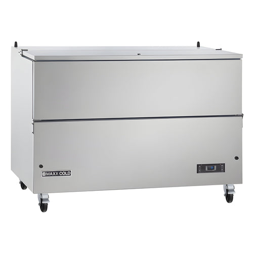 Maxx Cold Milk Cooler, 58"W, Stores up to (16) 13" Milk Crates, in Stainless Steel - MXMC58HC
