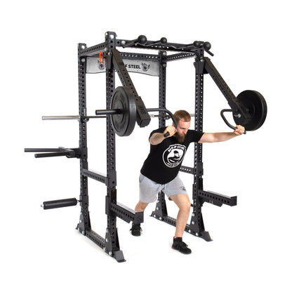 Bells Of Steel Manticore Flat Foot Power Rack - Prebuilt (3" x 3", 1" Holes) - FLT-MTC-PREBLT