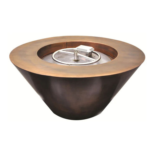 Mesa Round Copper Gas Fire Bowl - MESA32W-MLFPK