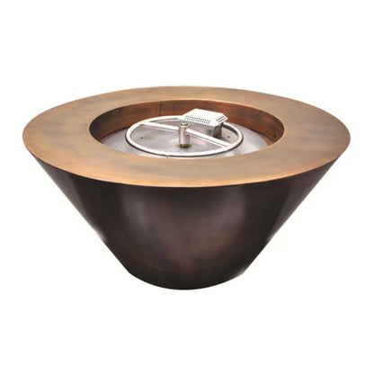 Mesa Round Copper Gas Fire Bowl - MESA32W-MLFPK