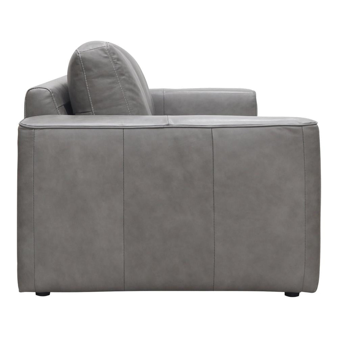 Moe's Home Collection Hansen Leather Sofa Concrete Gray - XQ-1009-15