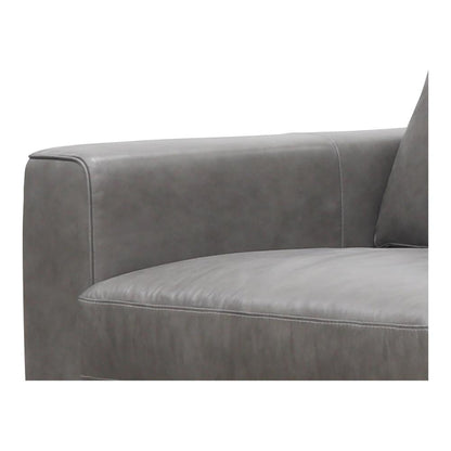 Moe's Home Collection Hansen Leather Sofa Concrete Gray - XQ-1009-15
