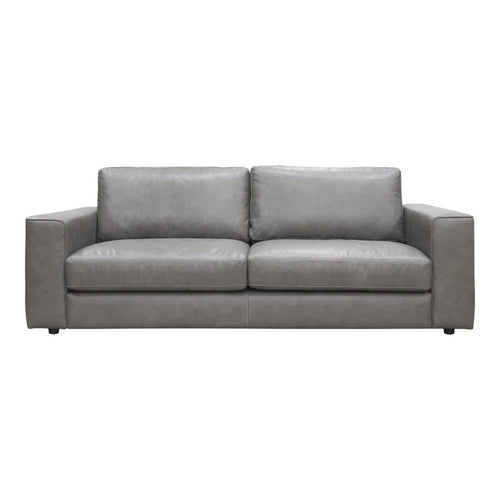 Moe's Home Collection Hansen Leather Sofa Concrete Gray - XQ-1009-15