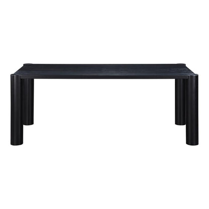 Moe's Home Collection Post Dining Table Oak in Black - BC-1111-02
