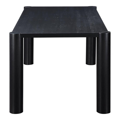 Moe's Home Collection Post Dining Table Oak in Black - BC-1111-02