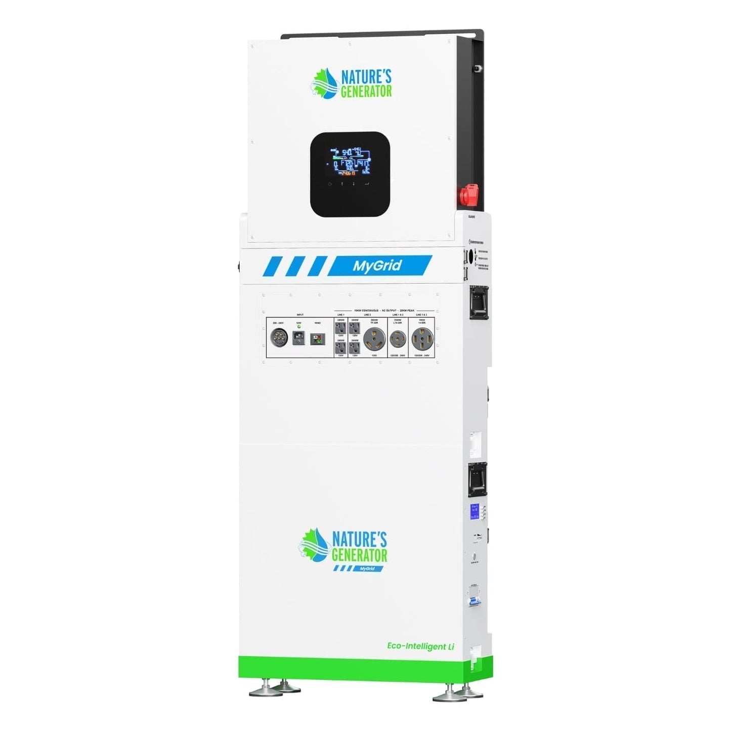 Nature's Generator  MyGrid 10K Solar Generator for Home - NGMGTNAUA