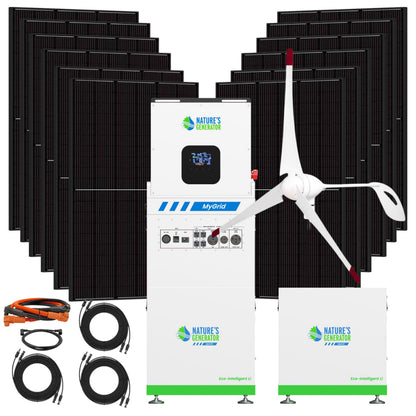Nature's Generator  MyGrid 10K Solar and Wind Generator for Home - NGMGTNAUWA