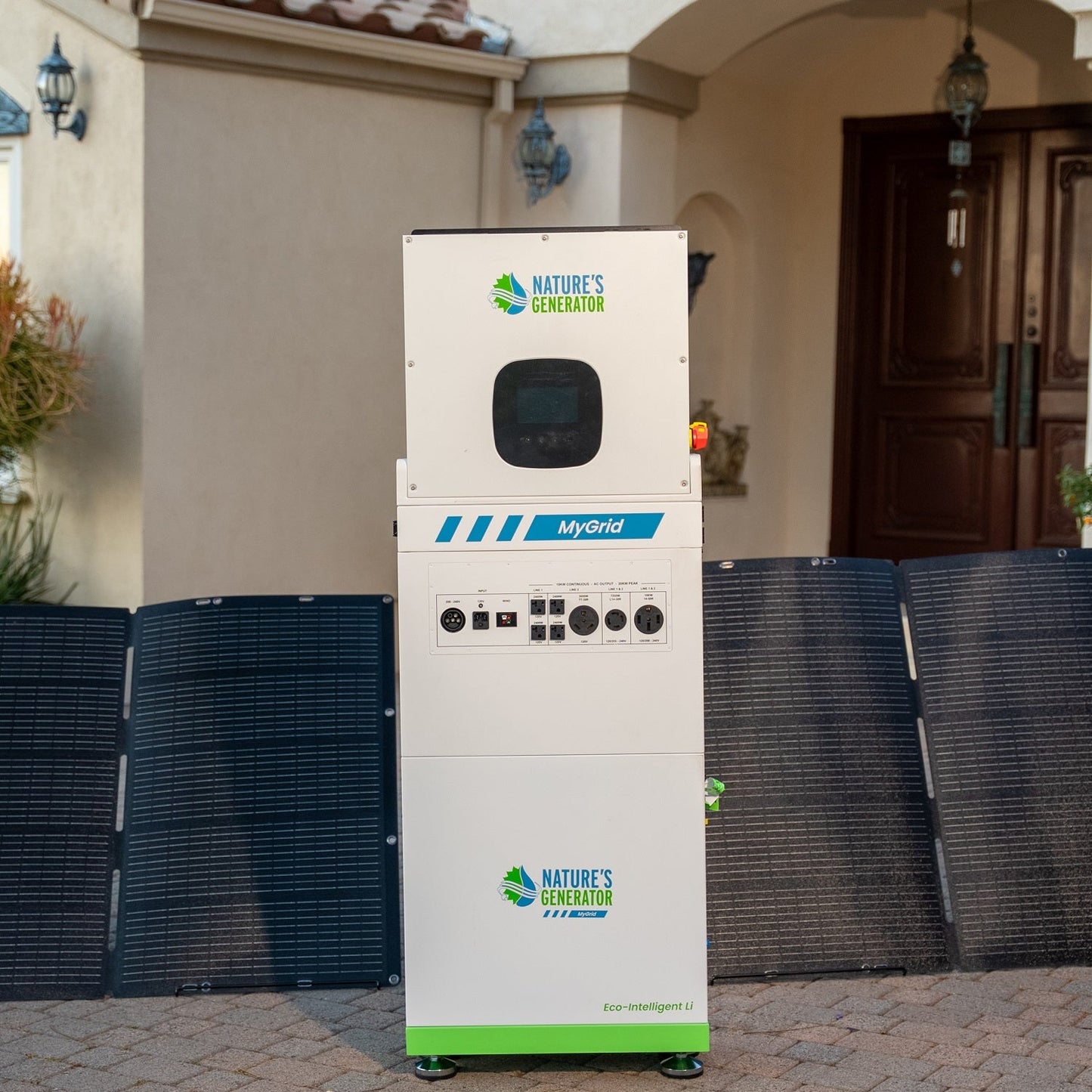 Nature's Generator  MyGrid 10K Solar Generator for Home - NGMGTNAUA