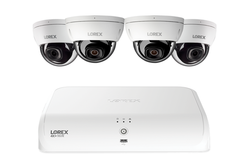 Lorex Fusion Series 4K 16 Channel (8 Wired + 8 Fusion Wi-Fi) 2TB Wired System with A4 Wired 2K IP Dome Cameras - N2K2-84BD-A4-2