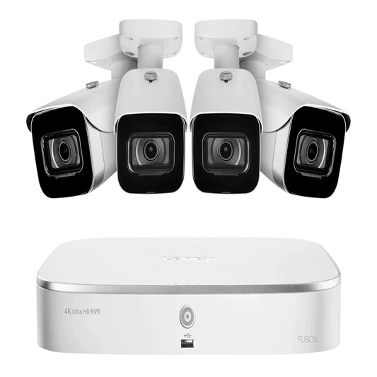 Lorex 4 Camera 8 Channel 4K 2TB 8MP IP Security Surveillance System New - N4K2-84WB