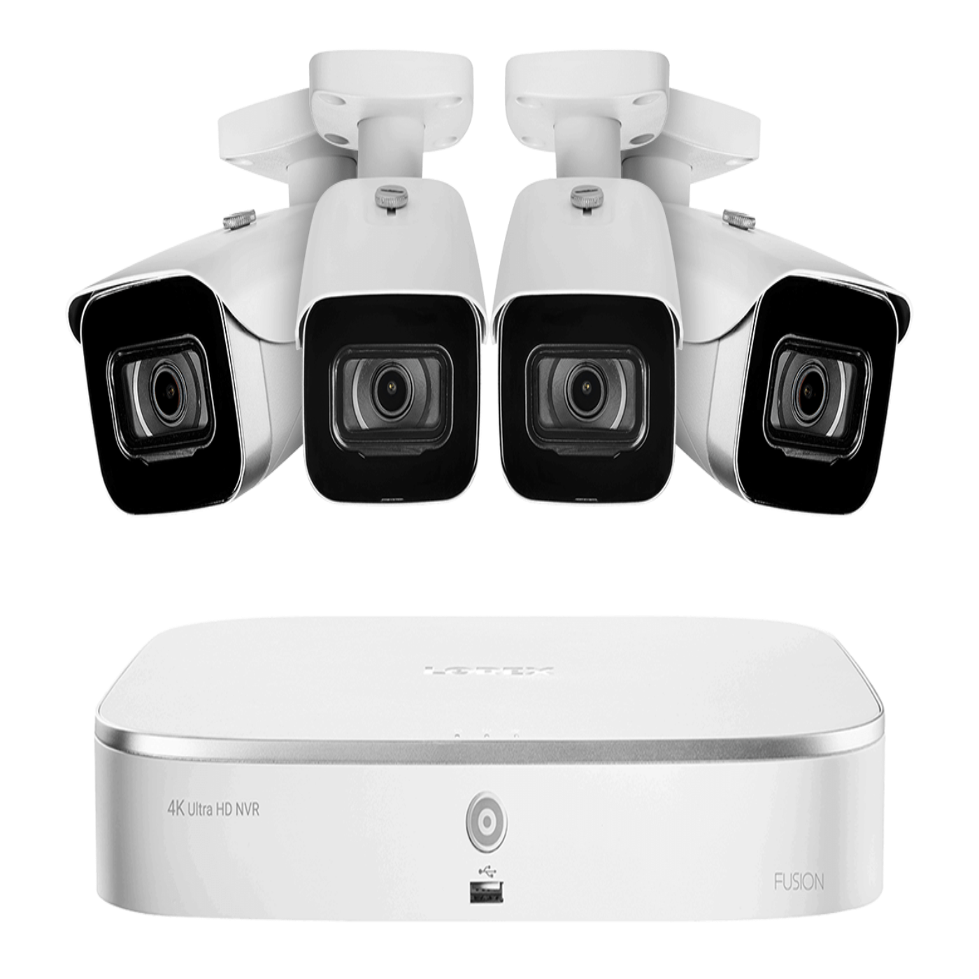 Lorex 4 Camera 8 Channel 4K 2TB 8MP IP Security Surveillance System New - N4K2-84WB