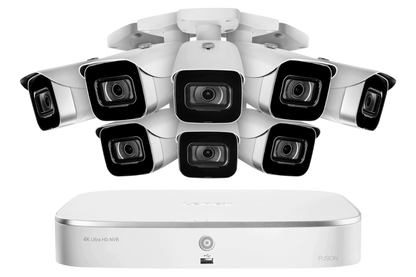 Lorex 8 Camera 8 Channel 4K 2TB 8MP IP Security Surveillance System New -  N4K2-88WB