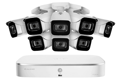 Lorex 8 Camera 8 Channel 4K 2TB 8MP IP Security Surveillance System New -  N4K2-88WB
