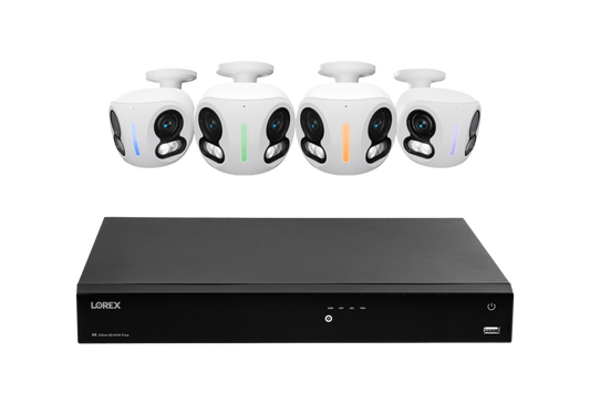 Lorex Classic Fusion Series 4K 16 Channel 4TB Wired NVR System with 4K IP Dual Lens Cameras - N4K4-164WBDL-2