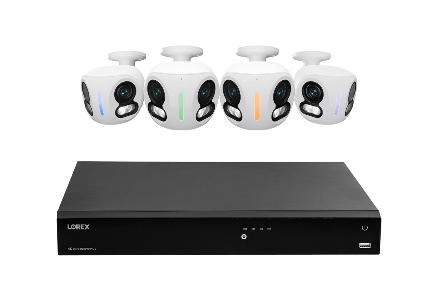 Lorex Classic Fusion Series 4K 16 Channel 6TB Wired NVR System with 4K IP Dual Lens Cameras - N4K6-164WBDL-2