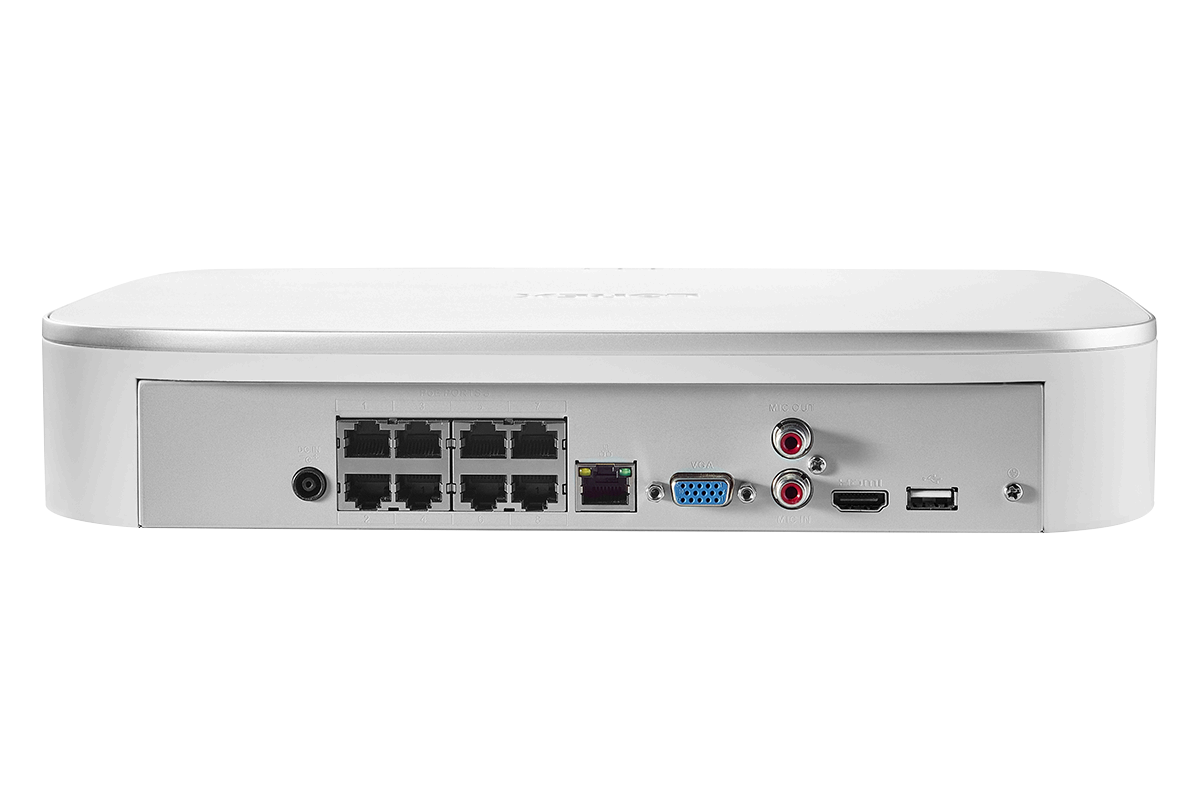 Lorex 8 Camera 8 Channel 4K 2TB 8MP IP Security Surveillance System New -  N4K2-88WB