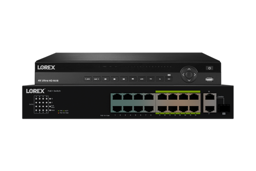 Lorex 4K (32 Camera Capable) Elite Series 6TB NVR with 16 Channel PoE Switch - N884A36B-W