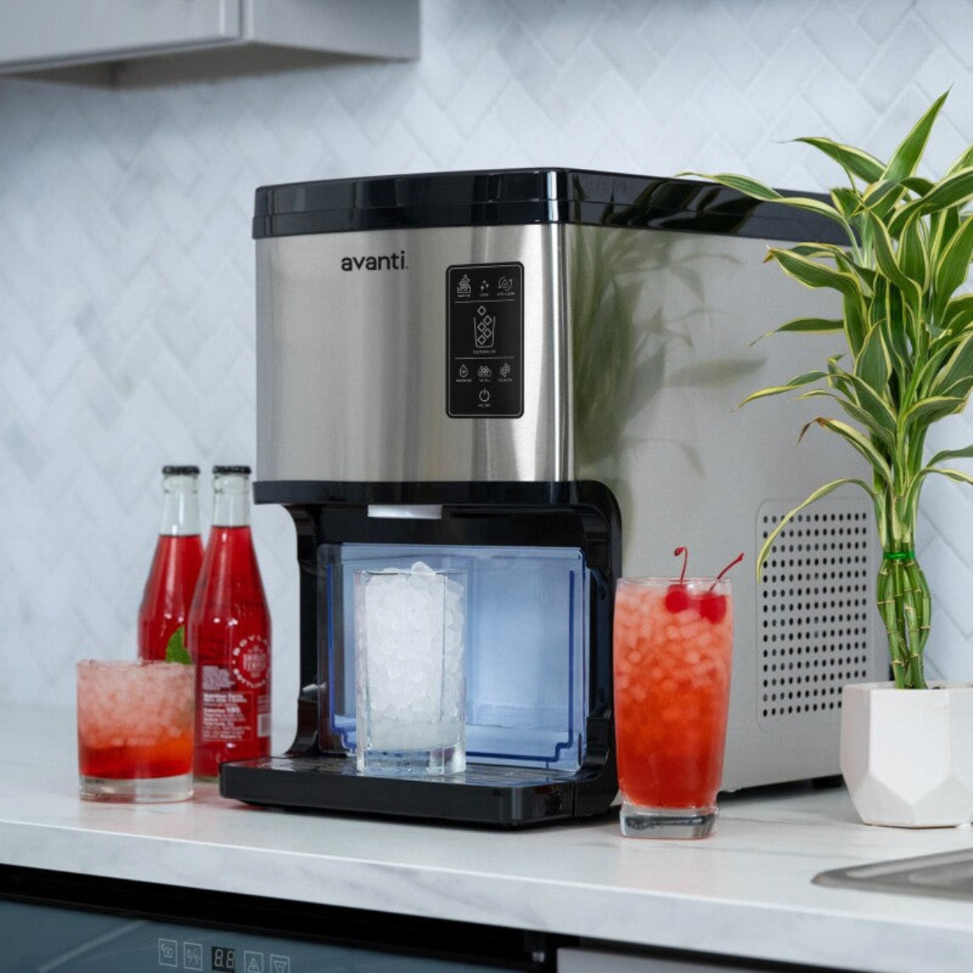 Avanti Digital Nugget Ice Maker with Dispenser Stainless Steel - NIMDTS3326SIS