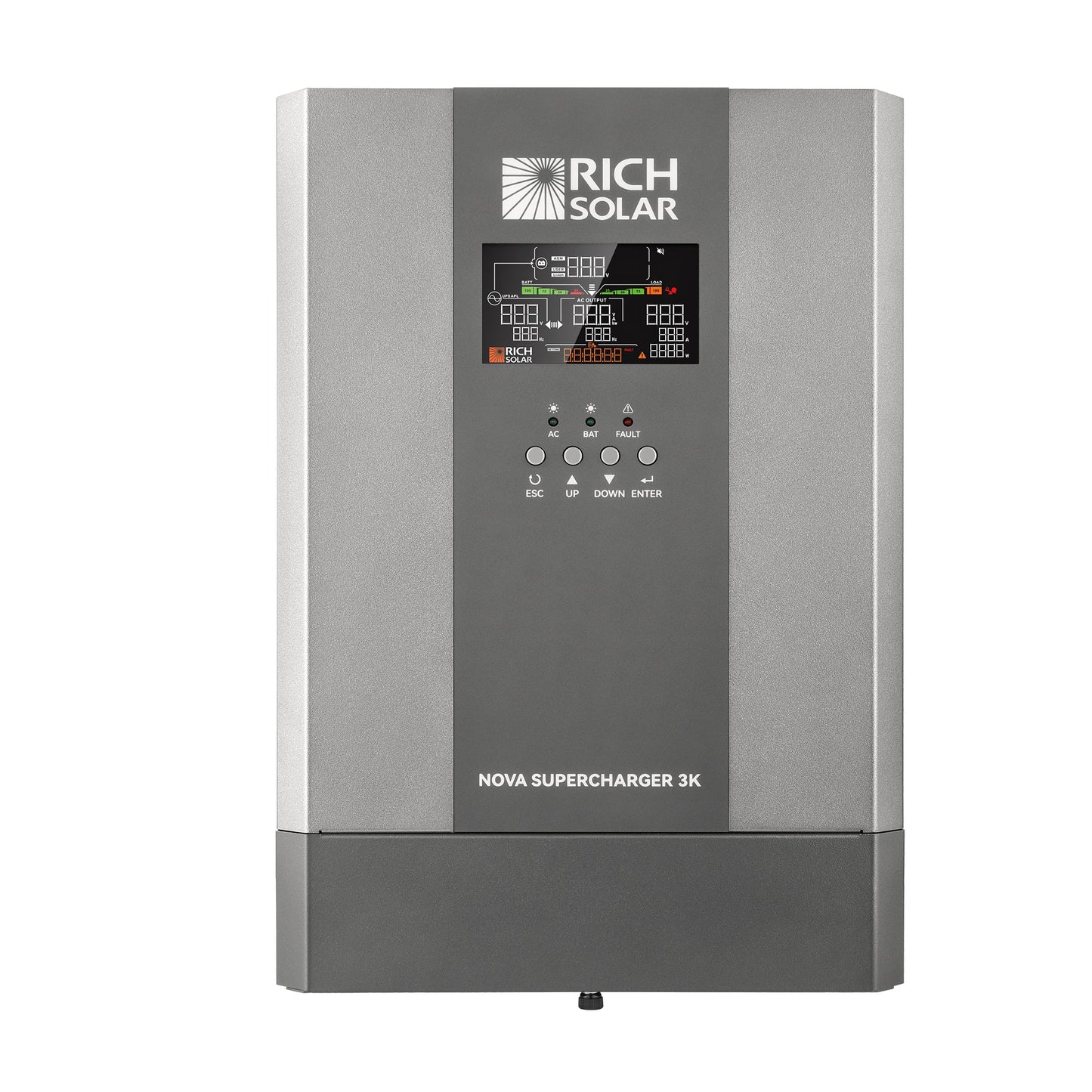Rich Solar SUPERCHARGER 3K | 3000W 12V Pure Sine Wave Inverter Charger - RS-V3P12C
