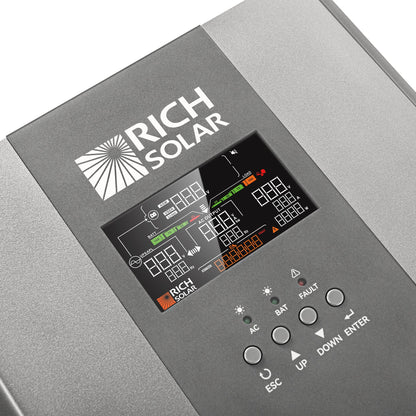 Rich Solar SUPERCHARGER 3K | 3000W 12V Pure Sine Wave Inverter Charger - RS-V3P12C