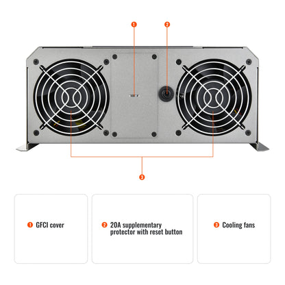 Rich Solar SUPERCHARGER 3K | 3000W 12V Pure Sine Wave Inverter Charger - RS-V3P12C