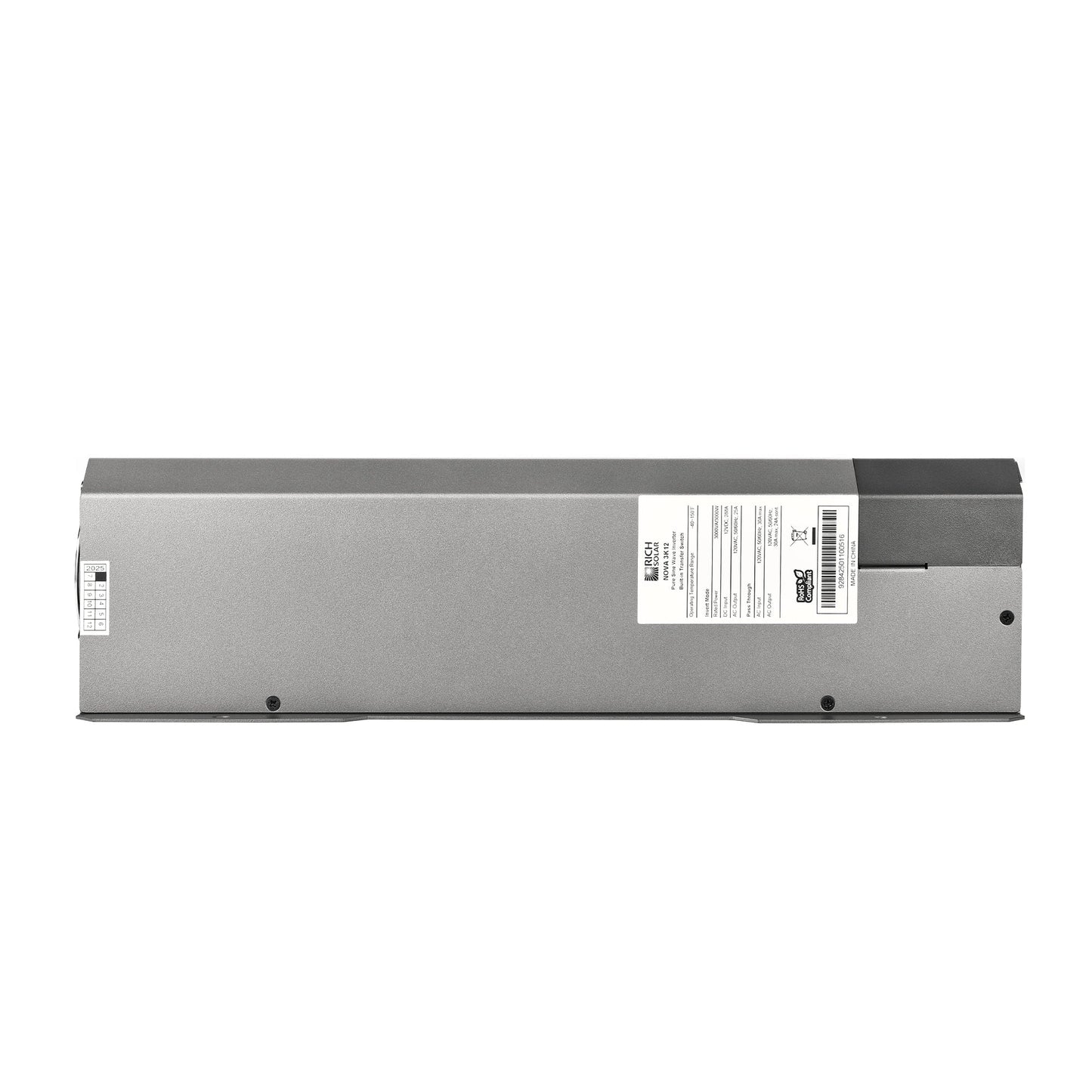 Rich Solar 3K12 | 3000W 12V Pure Sine Wave Inverter with Built-in Transfer Switch | UL458 Certified for RVs, Campers, Trailers, Vans - RS-V3P12TS