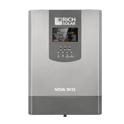 Rich Solar 3K12 | 3000W 12V Pure Sine Wave Inverter with Built-in Transfer Switch | UL458 Certified for RVs, Campers, Trailers, Vans - RS-V3P12TS