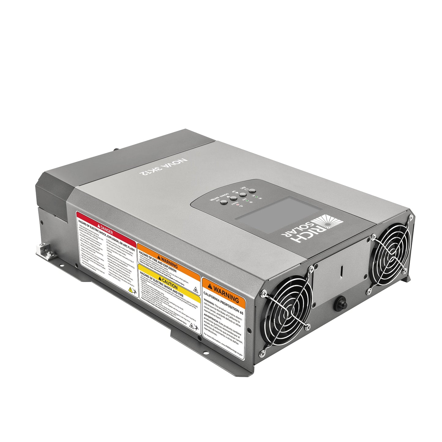 Rich Solar 3K12 | 3000W 12V Pure Sine Wave Inverter with Built-in Transfer Switch | UL458 Certified for RVs, Campers, Trailers, Vans - RS-V3P12TS