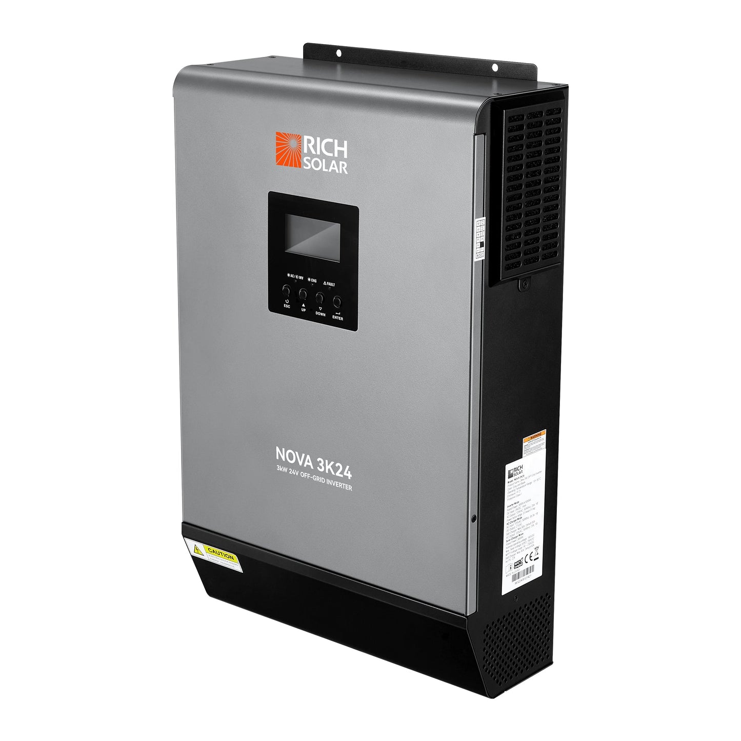 NOVA MAX 3K | 3000 Watt (3kW) 24 Volt Off-Grid Hybrid Solar Inverter | Powerful 3000W 24V Hybrid Inverter for RVs, Trailers, Campers, Vans, Trucks, Overlanders, Boats | #1 Ranked 24V Hybrid Inverter - RS-H3024