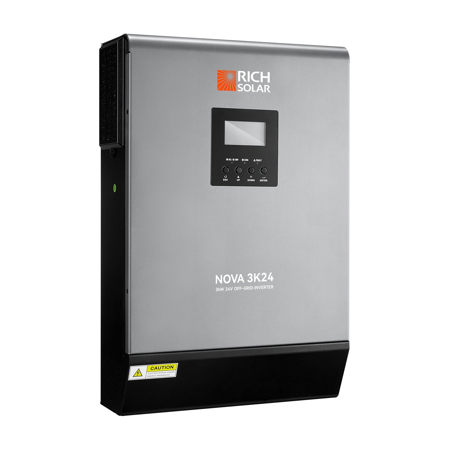 NOVA MAX 3K | 3000 Watt (3kW) 24 Volt Off-Grid Hybrid Solar Inverter | Powerful 3000W 24V Hybrid Inverter for RVs, Trailers, Campers, Vans, Trucks, Overlanders, Boats | #1 Ranked 24V Hybrid Inverter - RS-H3024