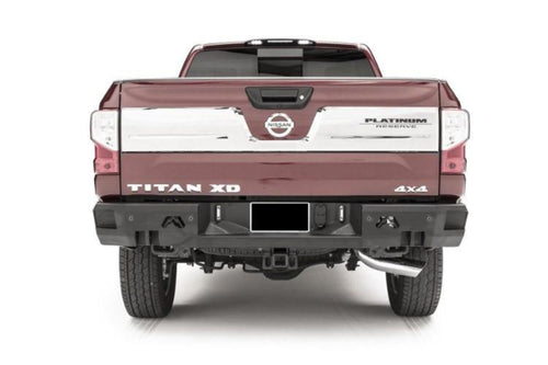 Fab Fours NT16-W3751-1 Nissan Titan XD 2016-2020 Premium Rear Bumper with Sensor
