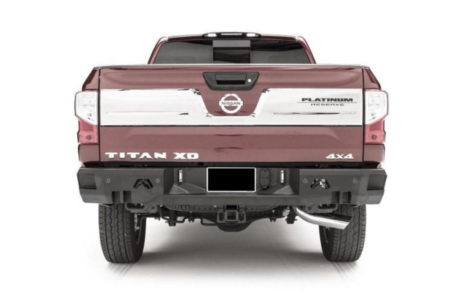 Fab Fours NT16-W3751-1 Nissan Titan XD 2016-2020 Premium Rear Bumper with Sensor