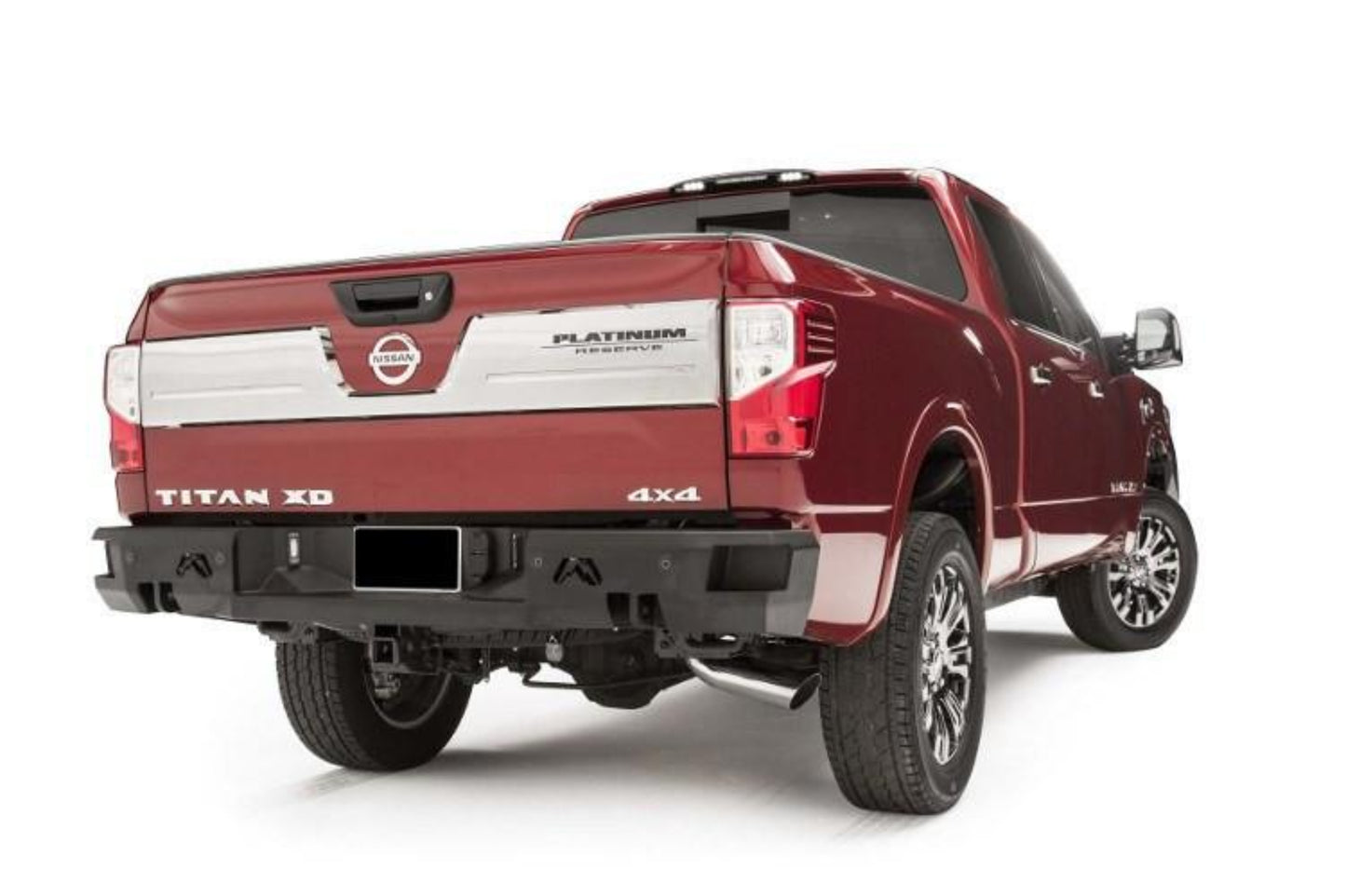 Fab Fours NT16-W3751-1 Nissan Titan XD 2016-2020 Premium Rear Bumper with Sensor