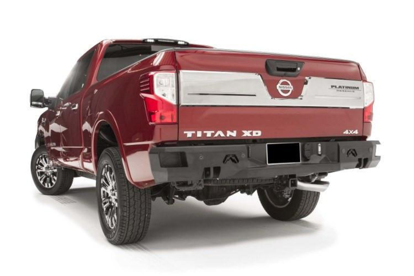 Fab Fours NT16-W3751-1 Nissan Titan XD 2016-2020 Premium Rear Bumper with Sensor